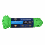 Paracord 550 Nylon Rope, Green, 5/32-inch X 50-feet