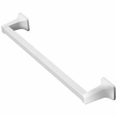 Chrome Basic Towel Bar, 24-inch, Brass Base, Zinc Post, Aluminum Tube