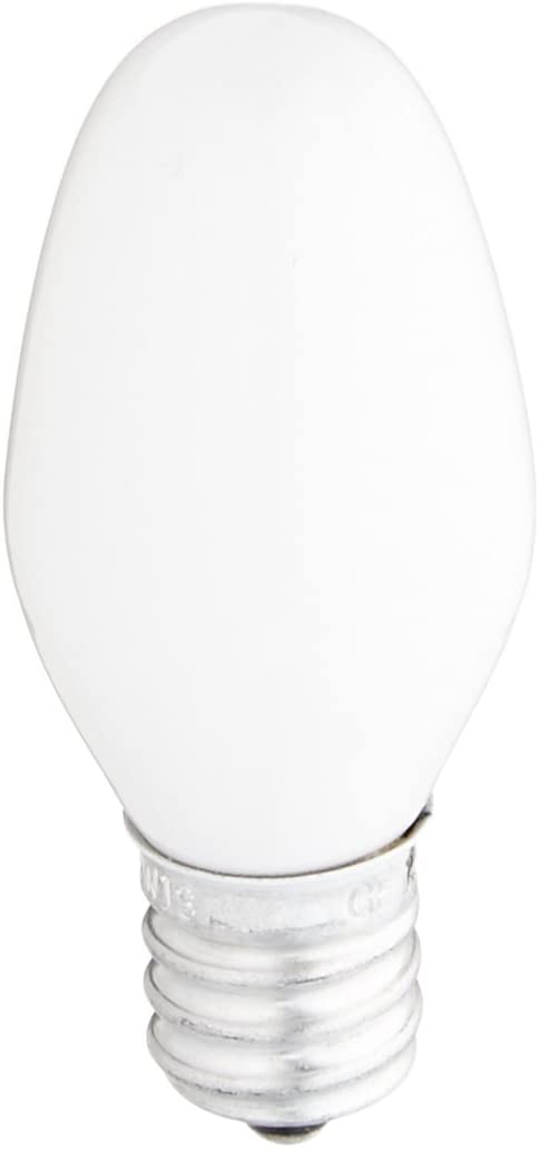 LED Night Light Bulbs, Candelabra Base, Clear, 1 Watt, 2-Pk.