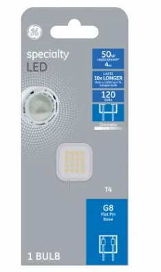 4 Watt Led Light Bulb, 400 Lumens, Gy8.6 Base, Dimmable