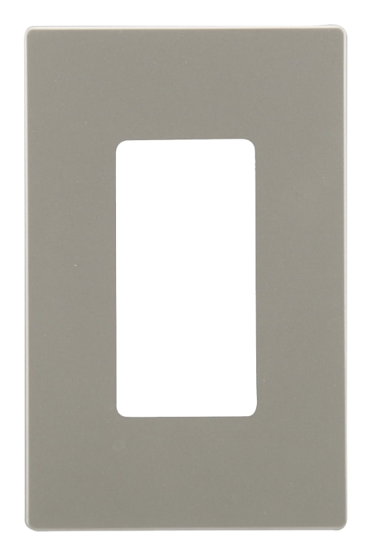 Screwless Mid-size Wall Plate 1-gang Silver Granite Model 9521sg