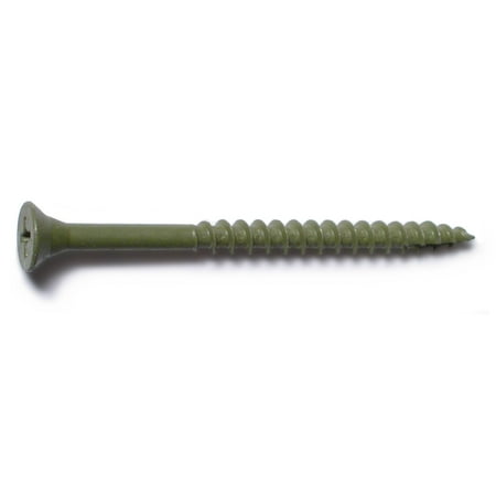 #8 X 2-1/2 Green Phillips Bugle Head Deck Screws – Rust Resistant Steel
