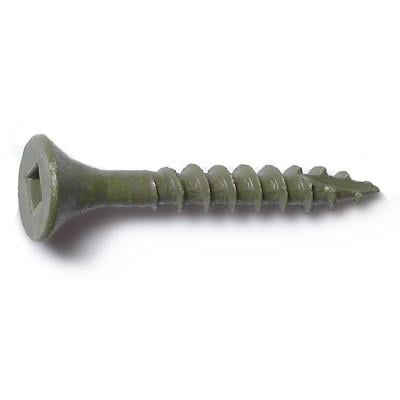 #7 X 1-1/4 Green Square Drive Coated Steel Deck Screws – 1500 Count