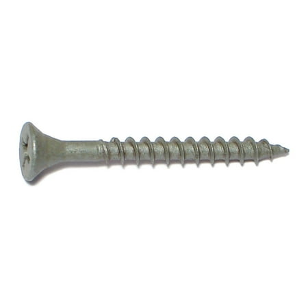#7 X 1-5/8 Green Phillips Bugle Head Deck Screws – 100 Count