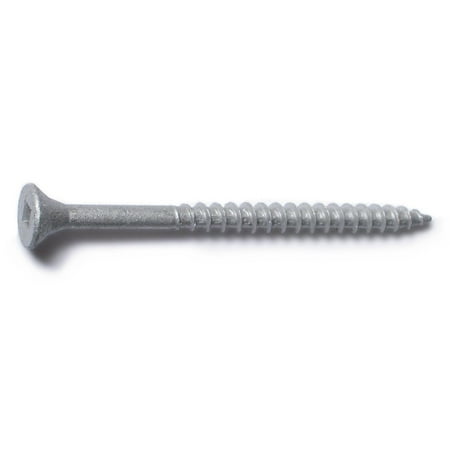#8 X 2-1/2 Silver Ruspert Coated Steel Square Drive Deck Screws – 100 Count