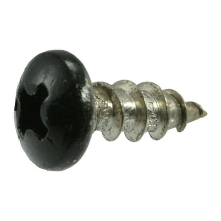 #10 X 1/2 Stainless Steel Black Phillips Pan Head Sheet Metal Screws – 18-8 Grade