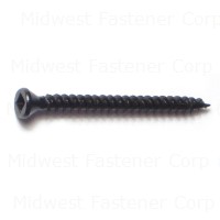 #6 X 1-5/8 Black Phosphate Square Drive Trim Head Drywall Screws – 100 Count