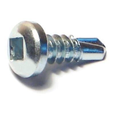 8 x 1/2 Zinc Square Drive Pan Self-Drilling Screws