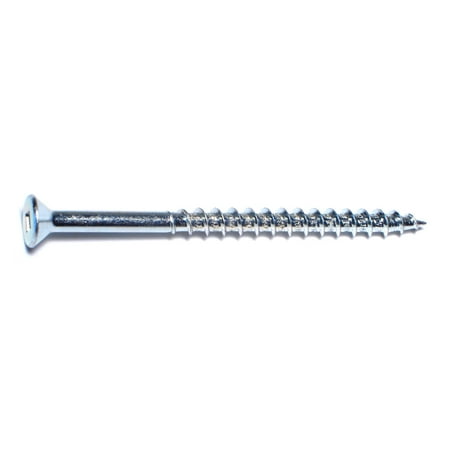 10 x 3 Zinc Square Drive Flat Sheet Metal Screws