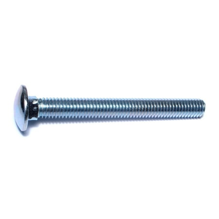7/16-14 X 4 Zinc Plated Grade 2 Carriage Bolts – Coarse Thread Steel
