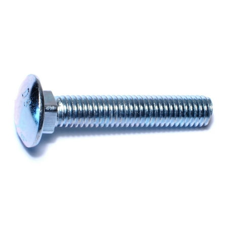 7/16-14 X 2-1/2 Zinc Plated Grade 2 Carriage Bolts – Coarse Thread