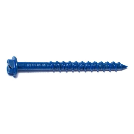 3/16 x 2-1/4 Climaseal Slotted Hex Masonry Screws
