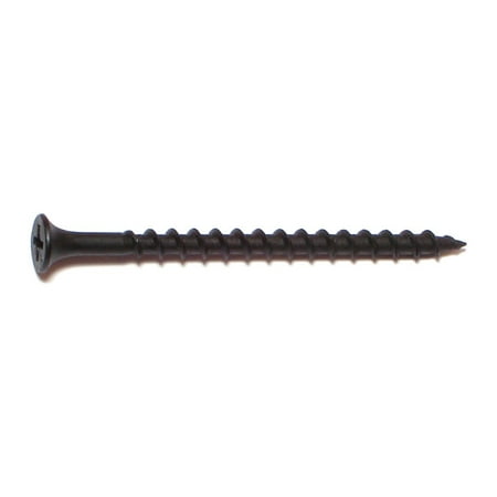 #8 X 2-1/2 Black Phosphate Coarse Phillips Bugle Head Drywall Screws
