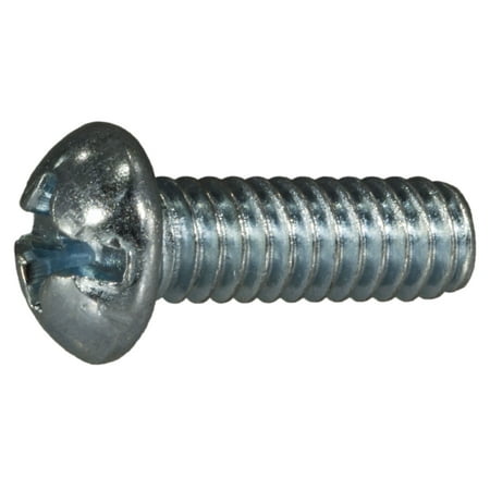 1/4-20 X 3/4 Zinc Plated Steel Coarse Thread Combo Round Head Machine Screws