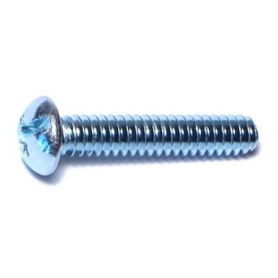 10-24 X 1 Zinc Plated Steel Combo Round Head Machine Screws – Coarse Thread