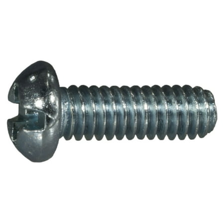 8-32 X 1/2 Zinc Plated Steel Combo Round Head Machine Screws – 100 Count