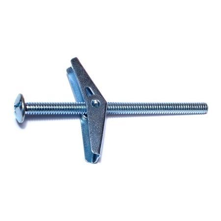 1/4-20 x 4 Zinc Mushroom Toggle Bolts