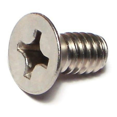 1/4-20 X 1/2 Stainless Steel Phillips Flat Head Machine Screws – 18-8 Coarse Thread