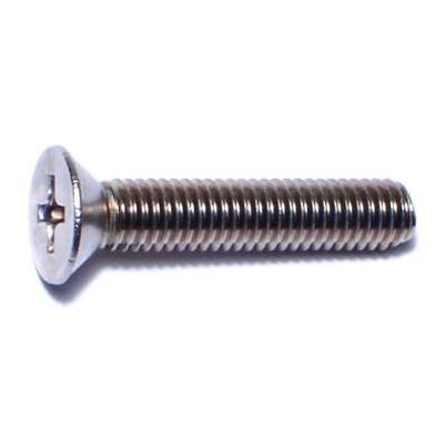 10-32 x 1 Stainless Steel Phillips Flat Machine Screws
