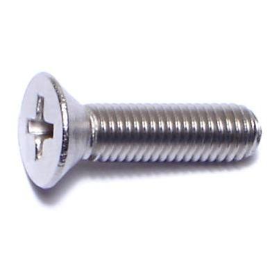 10-32 x 3/4 Stainless Steel Phillips Flat Machine Screws
