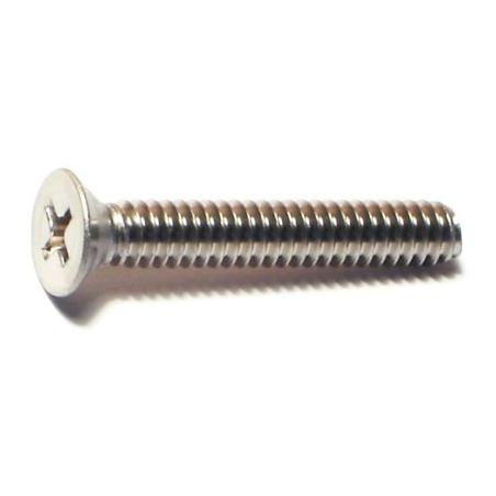 #10-24 X 1-1/4 Stainless Steel Phillips Flat Head Machine Screws – 18-8 Coarse Thread