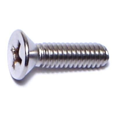 8-32 X 5/8 Stainless Steel Phillips Flat Head Machine Screws – 18-8 Coarse Thread