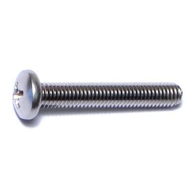 10-32 X 1-1/4 Stainless Steel Phillips Pan Head Machine Screws – 18-8 Fine Thread