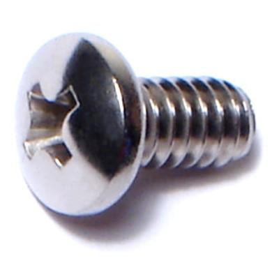 10-24 X 3/8 Stainless Steel Phillips Pan Head Machine Screws – 18-8 Coarse Thread
