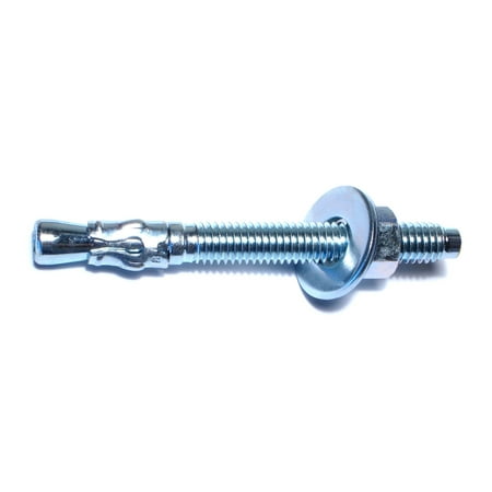 3/8 X 3-3/4 Zinc Plated Steel Concrete Wedge Anchor Bolts – Model Was-084