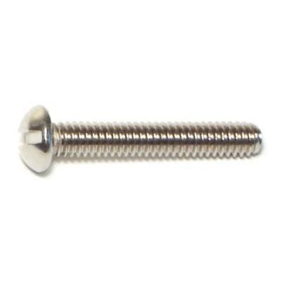8-32 X 1 Stainless Steel Slotted Round Head Machine Screws – 18-8 Coarse Thread