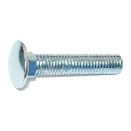 1/2-13 X 2-1/2 Zinc Plated Grade 2 Carriage Bolts – Coarse Thread Steel