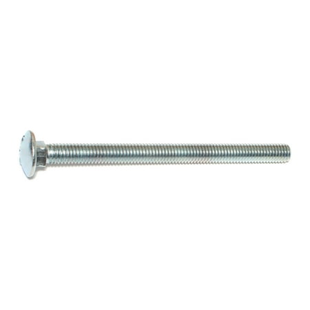 3/8-16 X 5 Zinc Plated Grade 2 Carriage Bolts – Coarse Thread Steel