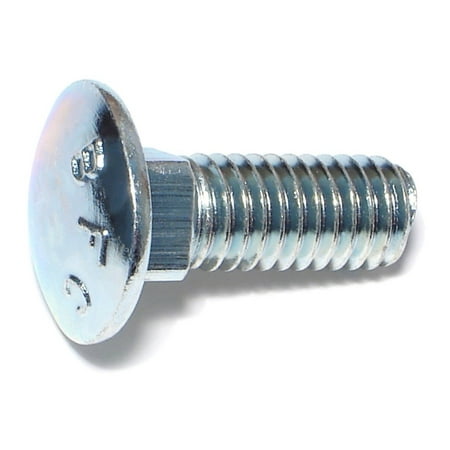 3/8-16 X 1 Zinc Plated Grade 2 Carriage Bolts – Coarse Thread Steel