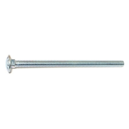1/4-20 X 4 Zinc Plated Grade 2 Carriage Bolts – Coarse Thread Steel