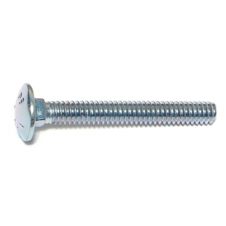 1/4-20 X 2 Zinc Plated Grade 2 Carriage Bolts – Coarse Thread Steel