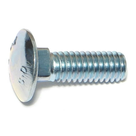 5/16-18 X 1 Zinc Plated Grade 2 Carriage Bolts – Coarse Thread Steel