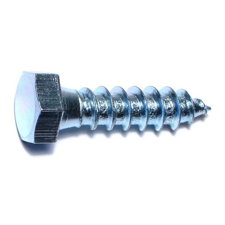 3/8 X 1-1/2 Zinc Plated Grade 2 Hex Lag Screws – Steel Hex Head