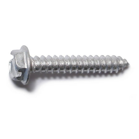 #8 X 1 Aluminum Slotted Hex Washer Head Sheet Metal Screws – Model Smshwa-072