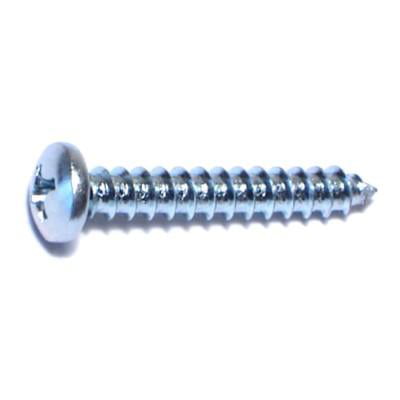7 x 1 Zinc Phillips Pan Sheet Metal Screws