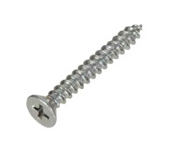 8 X 1 Inch Zinc Phillips Flat Sheet Metal Screws – Box Of 100