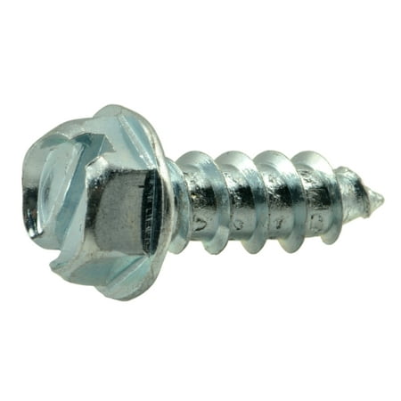 12 x 5/8 Zinc Slotted Hex Washer Sheet Metal Screws