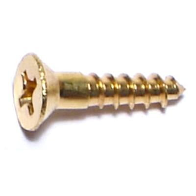 #6 X 5/8 Brass Phillips Flat Head Wood Screws – Wsfb-160