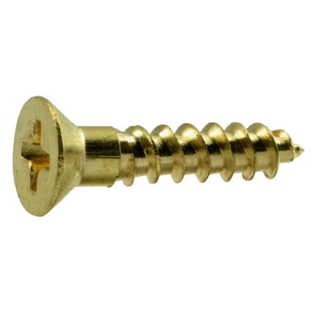 #7 X 3/4 Inch Brass Phillips Flat Head Wood Screws – Model Wsfb-208