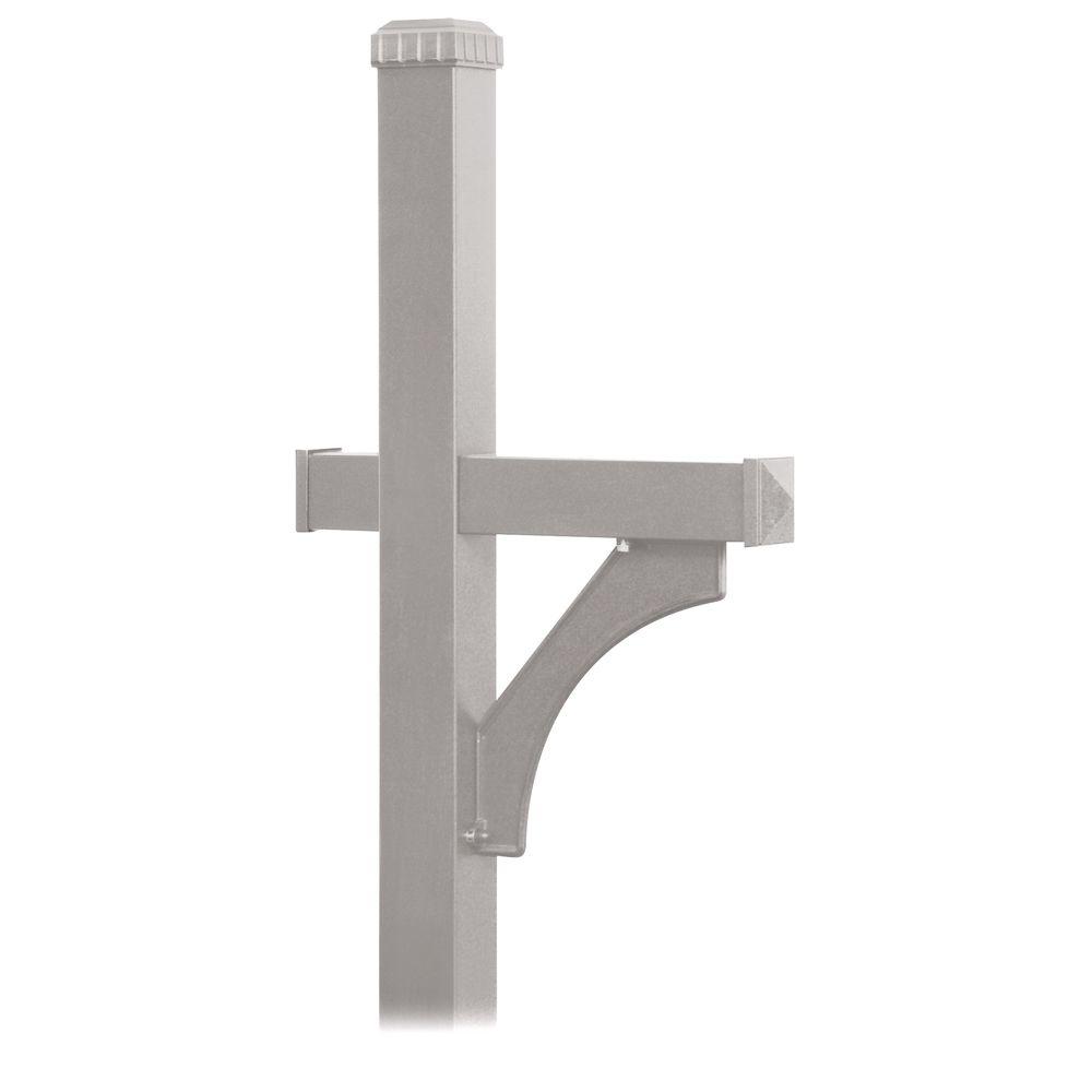 Deluxe 1-sided In-ground Mounted Mailbox Post For Rural Mailboxes By Salsbury Industries