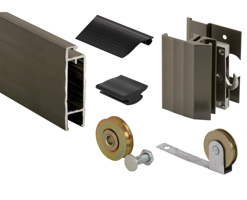 Prime-Line Bronze Aluminum Screen Table Tower Kit 81 in. H x 37 in. W 1 pk
