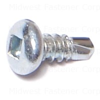 Square Drive Pan Self-drilling Screws 6 X 3/8 Inch Zinc Coated – Pack Of 100