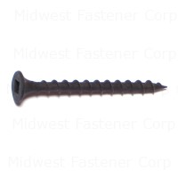 Coarse Square Drive Drywall Screws 6 X 1-5/8 Black Phosphate – Durable Fasteners