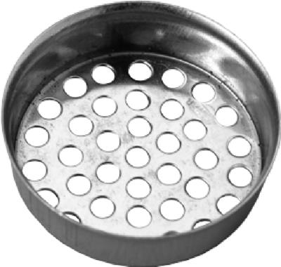 Laundry Tube Strainer Cup, Metal Chrome Finish, 1.5-inch Diameter