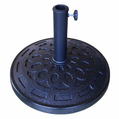 18 Inch Black Composite Umbrella Base For Up To 2 Inch Poles – Model 852006
