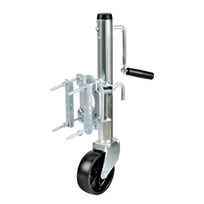 Marine Trailer Jack, 1,200-lb. Capacity, Side Wind With Caster